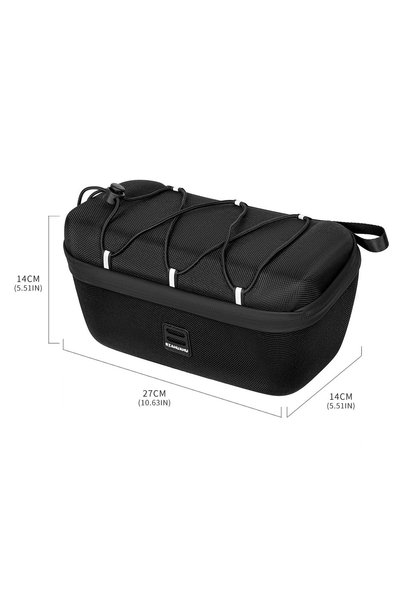 Choice 4L Bike Handlebar Bag 4L EVA Hard Shell Folding Bicycle Front Storage ...