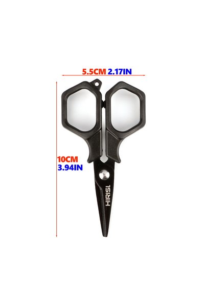 HIRISI JD13 Fishing Line Cutter Braid Scissors, Anti-Rust Blades, Comfort Ant...