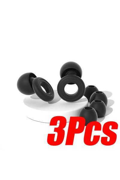 Choice 3Pcs Black Loop Ear Plugs Sleeping Noise Canceling Ear Plugs Waterproo...