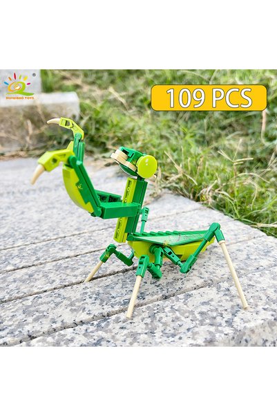 Choice NO.8 HUIQIBAO Creative Moc Insect Building Blocks Bee Dragonfly Ant Ma...