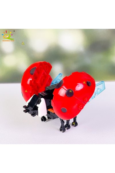 Choice NO.3 HUIQIBAO Creative Moc Insect Building Blocks Bee Dragonfly Ant Ma...