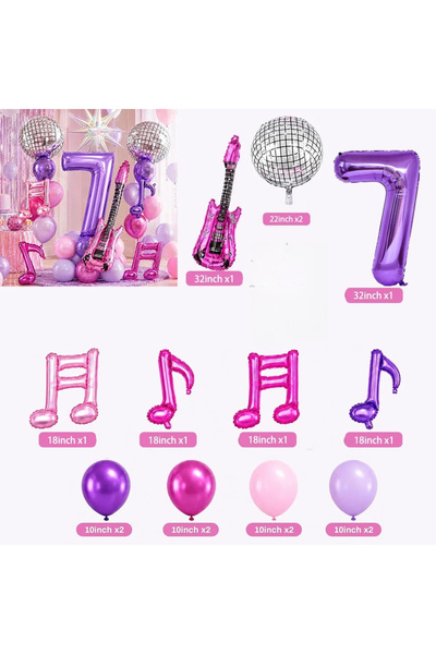 Choice 10inch 1set 17pcs 7 17pcs Kpop Birthday Decorations Set Disco Ball Mus...