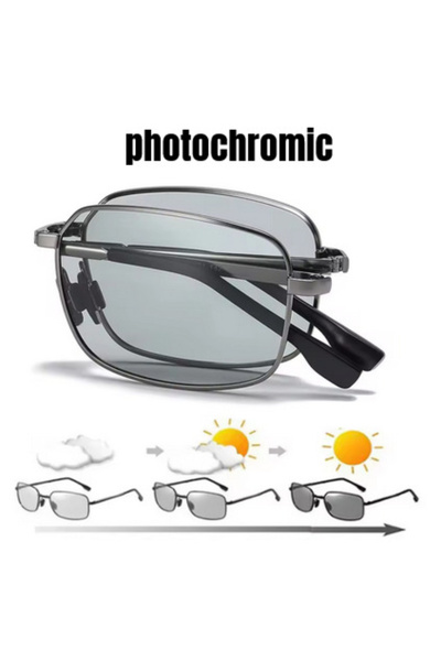 Choice black Photochromic Polarized Folding Sunglasses for Men's Driving Day ...