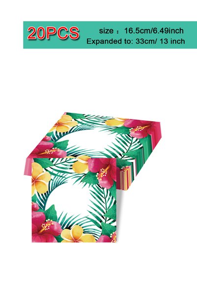Choice 20pcs napkin Hawaiian Luau Plate Tropical Palm Leaf Artificial Plant H...