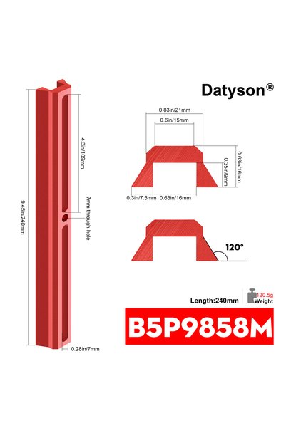 Choice B5P9858M Datyson Metal Base 42/45/48/60/90/120/150/180/210/240mm Star ...