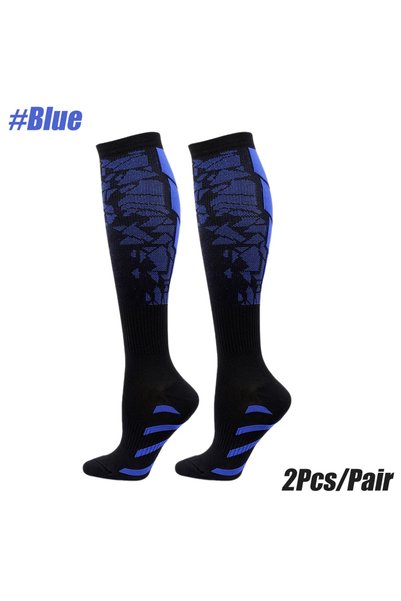 Choice L-XL Blue 1Pair New Compression Socks 20-30mmhg High Stockings Men Wom...