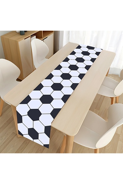Choice 35x180CM Style 5 1pc Soccer Table Runner Soccer Game Day Decor Polyest...