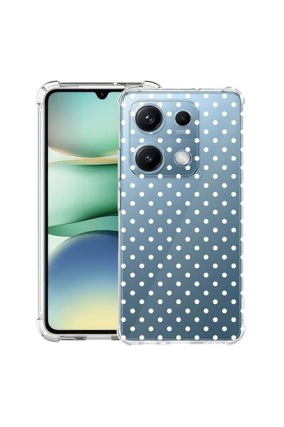 bestcase Anti Shock Case For Xiaomi Redmi 17, White Polka Dots, Advanced Prot...