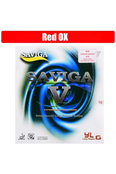 Choice مطاط تنس الطاولة Red OX DAWEI SAVIGA V ذو النتوءات الطويلة، مطاط بينج ...