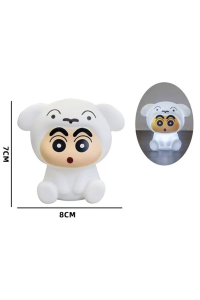 BANDAI A *Anime Crayon Shin-Chans Patting Small Night Lamp Soft Light Eye -Pr...