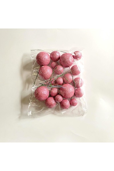 Choice Pink 20PCS Cake Topper Ball Set 2cm-4cm Spheres DIY Birthday Cake Mixe...