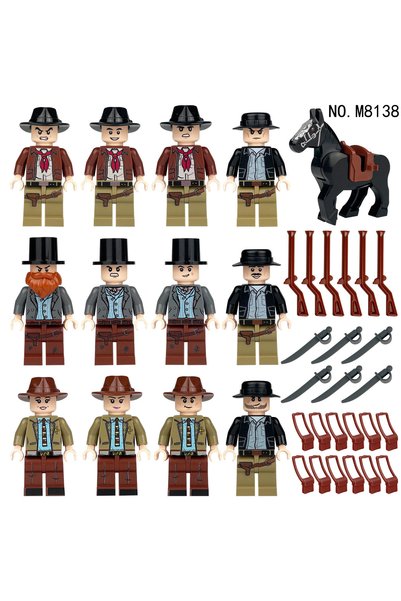 Choice M8138 M8138 Western Cowboy Handsome Figure Dark Horse Children's Small...