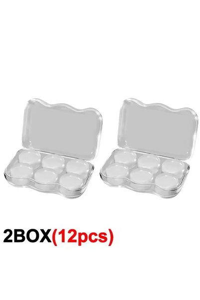 Choice 2 Box(12pcs)-Gel Transparent Soft Silicone Gel Earplugs Silent Noise C...