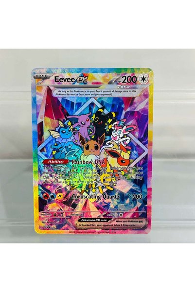 Choice D-Eevee Eevee ex English Card Holographic Foil DIY Premium Anime Colle...
