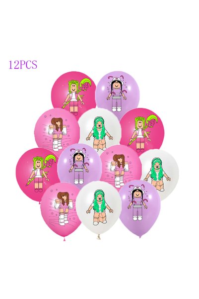 Choice 1set B12pcs 12Pcs Roblox Latex Balloons Set Birthday Party Kids Birthd...