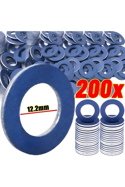 Choice 20pcs Oil Drain Plug Gasket Crush Washer 9043012031 Aluminum Blue Seal...