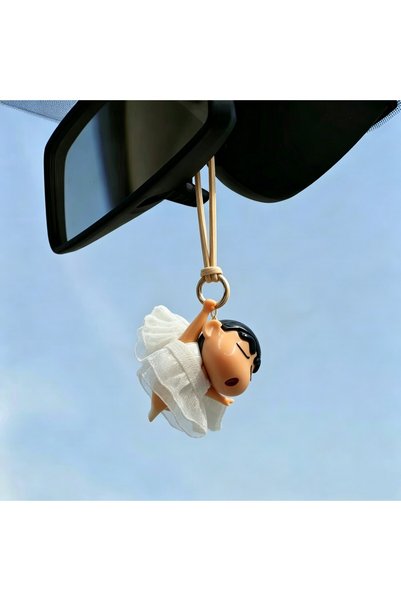 BANDAI B Crayon Shin-Chan Angel Ballet Mini Car Rearview Mirror Hanging Penda...