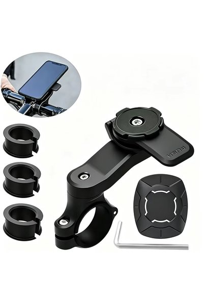Choice black Universal Bicycle Phone Holder Quick Locking Handle Installation...