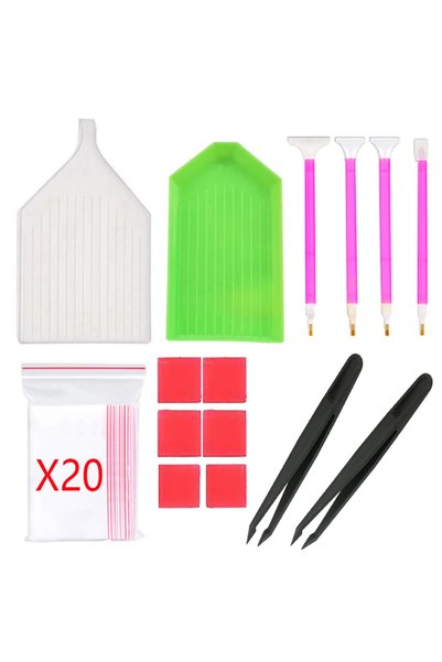 Choice 36PCS Diamond Painting Tool Set, including Diamond Embroidery Box And ...