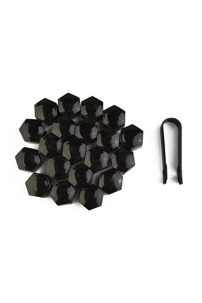 Choice black 20x22mm Black Wheel Nut Bolt Covers ABS Cap For Range Rover For ...