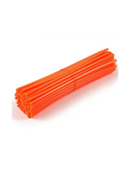 Choice Orange 36PCS Red Wheel Rim Spoke Guards Cover WRAPS Front Rear MOTOCRO...