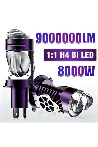 Choice 1PC H4 H4 LED Headlight Bulb Projector Lens Canbus Super Bright LED 80...