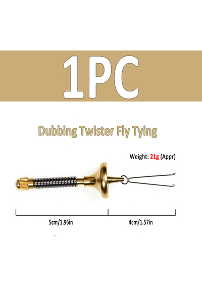 Choice 1pc Dubbing Twister Fly Fishing Tying Tool Dubbing Twister Detachable ...