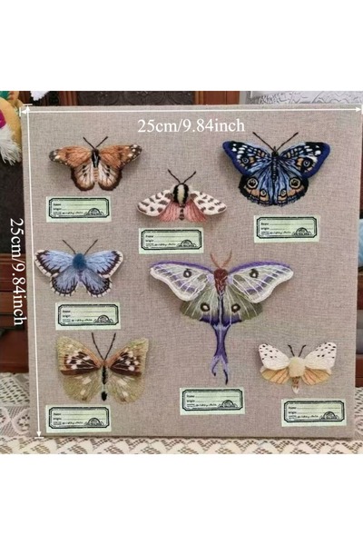 Choice WHITE 7-piece Unique Three-dimensional Butterfly Hand-embroidery Set, ...