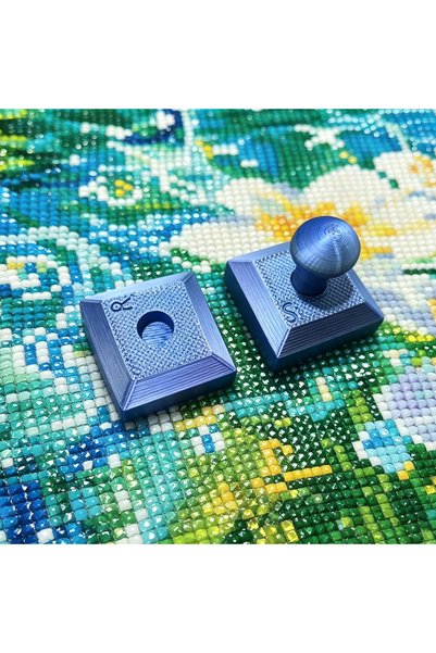 Choice Deep Blue 3D Printing Embossing Roller Diamond Dot Drill Press Detacha...