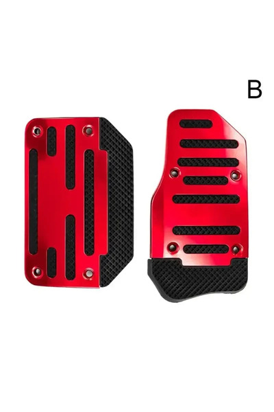 Choice red Automatic Transmission Car Foot Gas Pedal Set Cover Non-Slip Pedal...