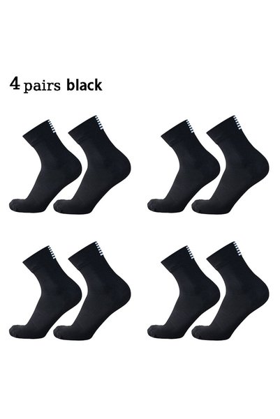 Choice black 4 Pairs of Short Breathable Mesh Men and Women Cycling Socks Pro...