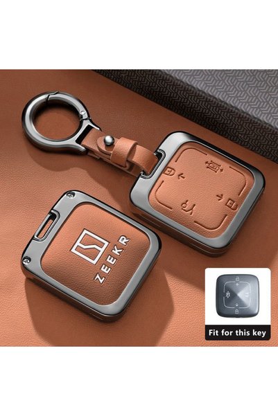 Choice for ZEEKR 7X Style 2-Orange-1PC Car Key Case Fob for Zeekr 7X Accessor...