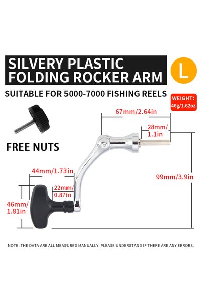 Choice L Silvery HAUT TON 1pc Foldable Rugby Type Grip Pills Spinning Reel DI...