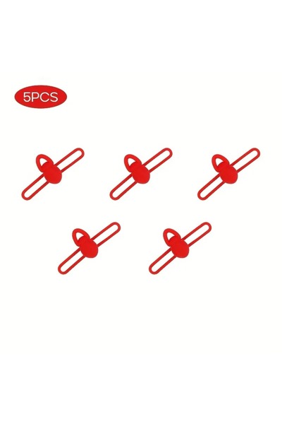Choice Red 5pcs/bag High Elasticity Silicone Fishing Bait Hook Fixer Lightwei...