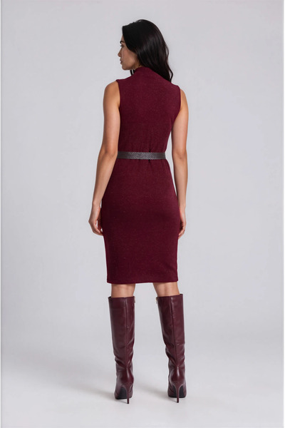 Marilyn Boutique Φόρεμα Lurex Με Ζώνη