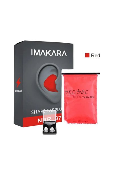 Choice Red G406D Moldable Shaped PU Ear Plugs (60pcs) - Soft Anti-Noise Guard...