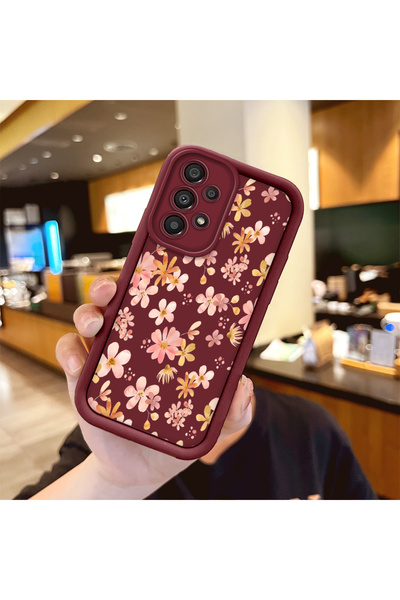 CHICASELUX غطاء عالي الجودة متوافق مع هاتف Samsung Galaxy A33، بتصميم زهور مت...