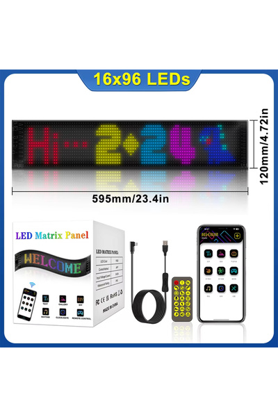 Choice 16x96 LEDs Multifunctional Bright Devil Eyes LED Light for Car Windshi...