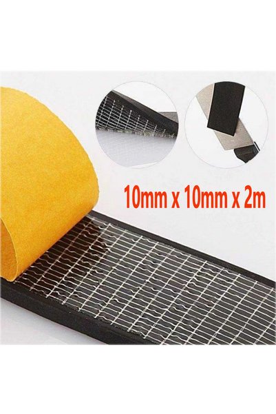 Choice 10mm x 10mm x 2m Rubber Self Adhesive Sponge Seal Strip Single Sided A...