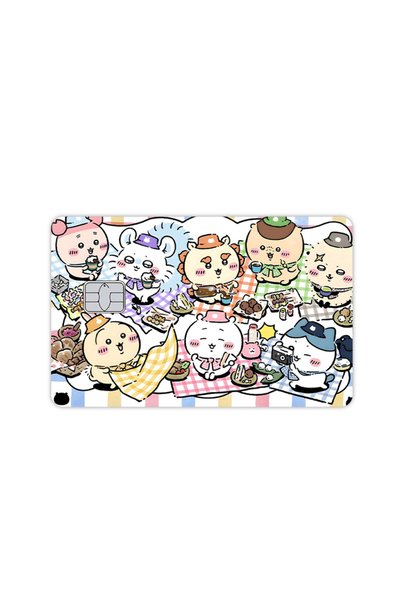 BANDAI matte small chip 1 Kawaii Usagi Card Sticker Kawaii Waterproof Bank Ca...