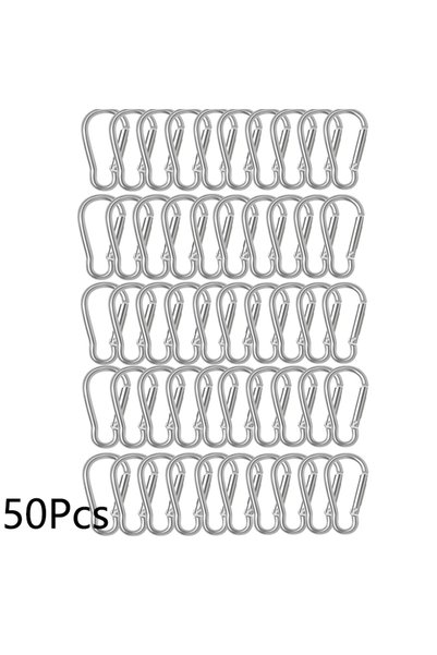 Choice 50 قطعة، أو 30/50 قطعة، مشبك كارابينر من سبائك الألومنيوم مع زنبرك، من...