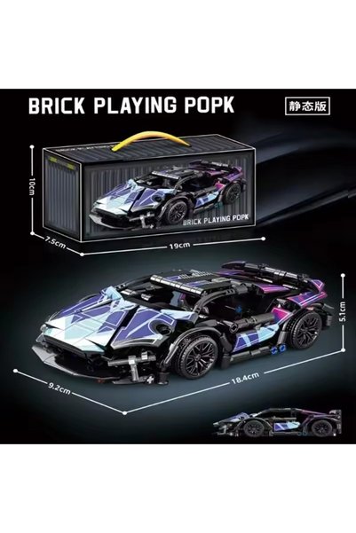 Choice 7 Hot Technology Building Blocks Racing Sport High Speed Car Model Cit...