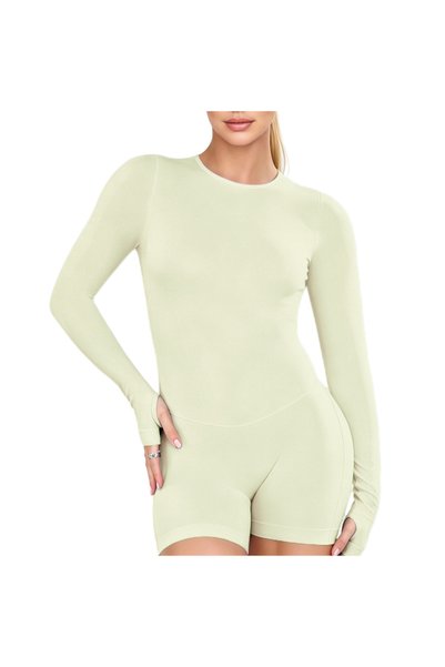 Choice M Butter HISTELLO Impact Long Sleeve One Piece Jumpsuit Women Backless...
