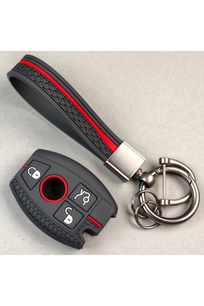 Choice With Keychain Silicone Shell Fob Car Key Case Cover For Mercedes Benz ...