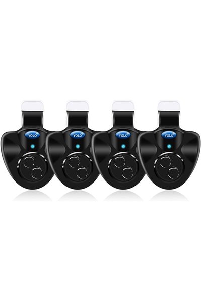 Choice 4Pcs Electronic Fishing Rod Bite Alarm LED Indicator Fish Bite Sound A...