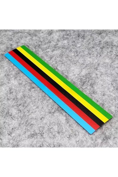 Choice (HF-E) 3x15cm Rainbow Road Bike Stripe Stickers Waterproof Sunscreen f...