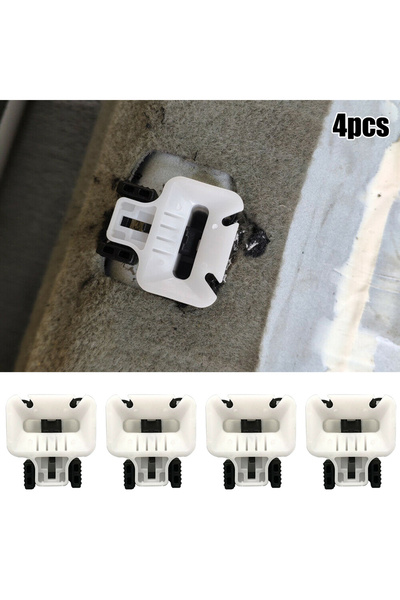 Choice 4pcs White Rear Seat Cushion Seat Screw Fixing Clip Car Rear Seat Cush...