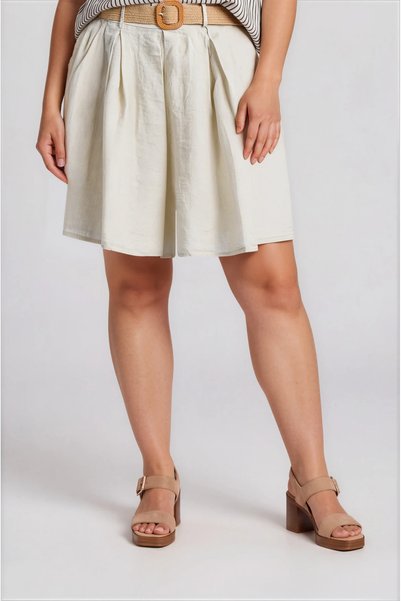 Marilyn Boutique Βερμούδα Λινή Πιέτες
