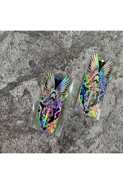 Choice 2PCS Holographic Samurai Warrior Waterproof Vinyl Sticker For Car Moto...
