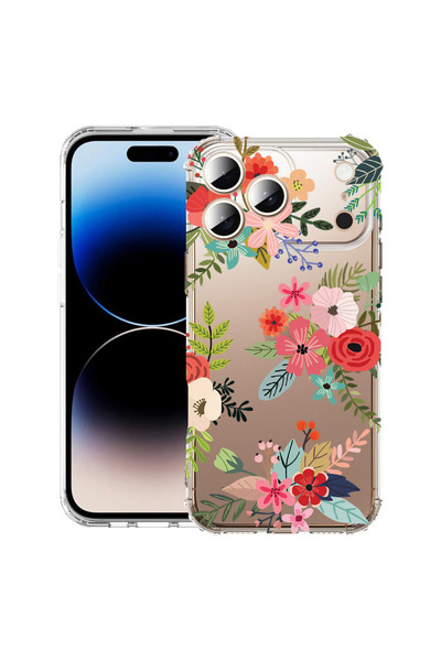 bestcase Husă Anti Shock Case For Apple iPhone 18 Pro | iPhone 17 Pro, Flower...